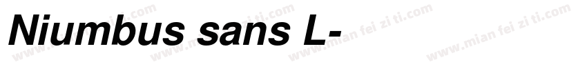 Niumbus sans L字体转换